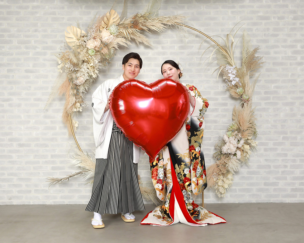 白無垢 白金刺繍花車に鶴